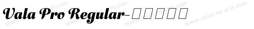 Vala Pro Regular字体转换